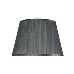 # 58801 Transitional Hardback Empire Shape UNO Construction Lamp Shade in Grey & Black, 14" Wide (10" x 14" x 9 1/2")