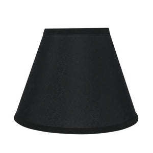# 58878 Transitional Pleated Empire Shape UNO Construction Lamp Shade in Black, 12" wide (6" x 12" x 9")