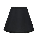# 58878 Transitional Pleated Empire Shape UNO Construction Lamp Shade in Black, 12" wide (6" x 12" x 9")