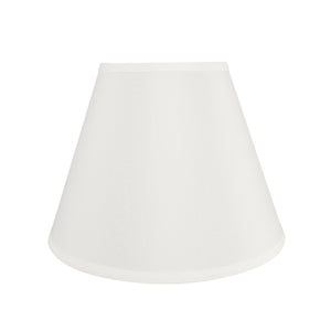 # 58880 Transitional Hardback Empire Shape UNO Construction Lamp Shade in White, 12" wide (6" x 12" x 9")