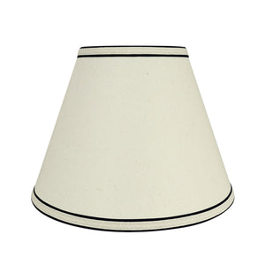 # 58881 Transitional Hardback Empire Shape UNO Construction Lamp Shade in White, 12" wide (6" x 12" x 9")
