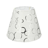 # 58901 Transitional Hardback Empire Shape UNO Construction Lamp Shade in White, 9" Wide (5" x 9" x 7")