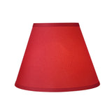 # 58904 Transitional Hardback Empire Shape UNO Construction Lamp Shade in Blood Red, 9" Wide (5" x 9" x 7")