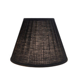 # 59102 Transitional Pleated Empire Shape UNO Construction Lamp Shade in Black, 10" wide (5" x 10" x 8")