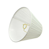 # 59126 Transitional Pleated Empire Shape UNO Construction Lamp Shade in Off White, 12" wide (6" x 12" x 9")