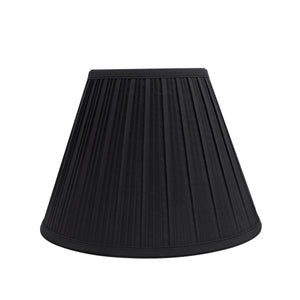 # 59127 Transitional Pleated Empire Shape UNO Construction Lamp Shade in Black, 12" wide (6" x 12" x 9")