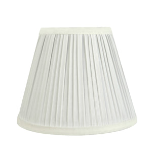# 59151 Transitional Pleated Empire Shape UNO Construction Lamp Shade in Off White, 8" Wide (4-1/2" x 8" x 6-1/2")