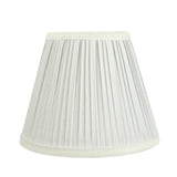 # 59151 Transitional Pleated Empire Shape UNO Construction Lamp Shade in Off White, 8" Wide (4-1/2" x 8" x 6-1/2")