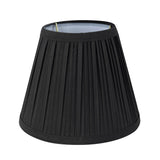 # 59152 Transitional Pleated Empire Shape UNO Construction Lamp Shade in Black, 8" Wide (4-1/2" x 8" x 6-1/2")