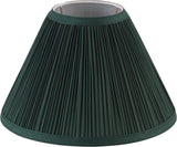 # 59173 Mushroom Pleated Forest Green Lamp Shade, 4" Top x 10" Bottom x 7" Slant/Slip UNO 33mm