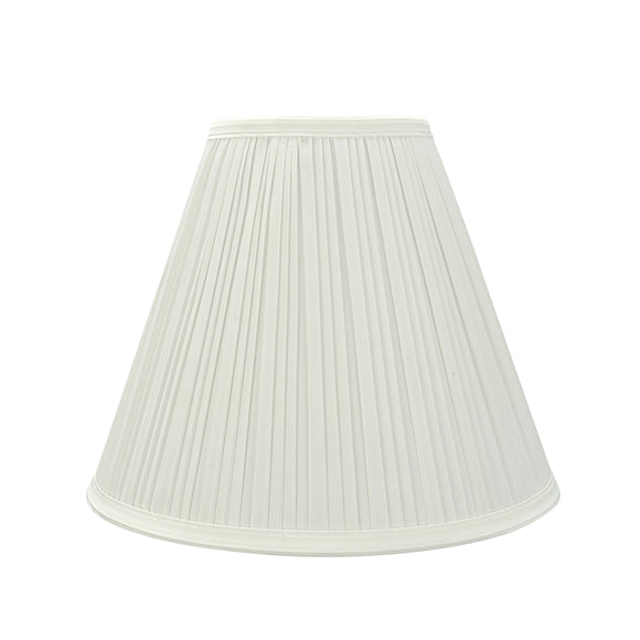 # 59176 Transitional Pleated Empire Shape UNO Construction Lamp Shade in Off White, 11-1/2