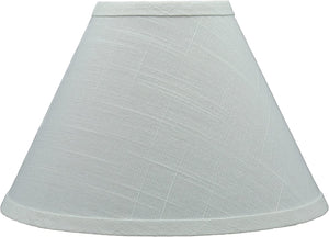# 58759, Hardback Off-White Linen with Joints Pattern Lamp Shade, 4" Top x 10" Bottom x 7" Slant / Slip UNO 33mm