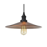 # 61003 Adjustable One-Light Hanging Mini Pendant Ceiling Light, Vintage Design in Oil Rubbed Bronze Finish, Metal Shade, 14 1/4" Wide