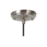 # 61006 Adjustable One-Light Hanging Mini Pendant Ceiling Light, Transitional Design in Brushed Nickel Finish, Metal Shade, 8" Wide