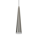# 61023 Adjustable LED Three-Light Hanging Pendant Ceiling Light, Contemporary Design in Brushed Nickel Finish, Metal Shade, 23" Wide