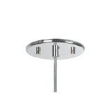 # 61033 Adjustable LED One-Light Hanging Mini Pendant Ceiling Light, Contemporary Design in Chrome Finish, Metal Shade, 5" Wide