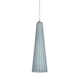 # 61056 Adjustable One-Light Hanging Mini Pendant Ceiling Light, Transitional Design in Satin Nickel Finish, Metallic Grey Glass Shade, 4 5/8" Wide