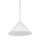 # 61063-2 Adjustable LED Three-Light Hanging Pendant Ceiling Light, Contemporary Design in White Finish, Glass Shade, 20 1/4" Wide