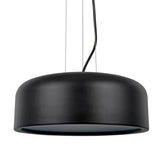 # 61066-3 Adjustable LED One-Light Hanging Mini Pendant Ceiling Light, Contemporary Design in Black Finish, Metal Shade, 5 1/2" Wide