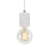# 61101-11 Adjustable One-Light Hanging Mini Pendant Ceiling Light, Transitional Design in White Marble Finish, 4 5/8" Wide