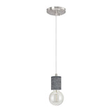 # 61101-21 Adjustable One-Light Hanging Mini Pendant Ceiling Light, Transitional Design in Black Marble Finish, 4 5/8" Wide