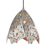 # 61131-11, One-Light Hanging Mini Pendant Ceiling Light, Transitional Design in Nickel Finish, 12" Wide