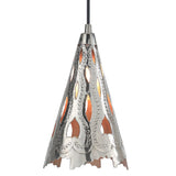 # 61132-11, One-Light Hanging Mini Pendant Ceiling Light, Transitional Design in Nickel Finish, 7 3/4" Wide