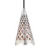 # 61133-11, One-Light Hanging Mini Pendant Ceiling Light, Transitional Design in Nickel Finish, 5 1/2" Wide