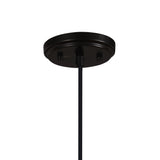 # 61134-11, One-Light Hanging Mini Pendant Ceiling Light, Transitional Design in Oil Rubbed Bronze Finish, 7" Wide