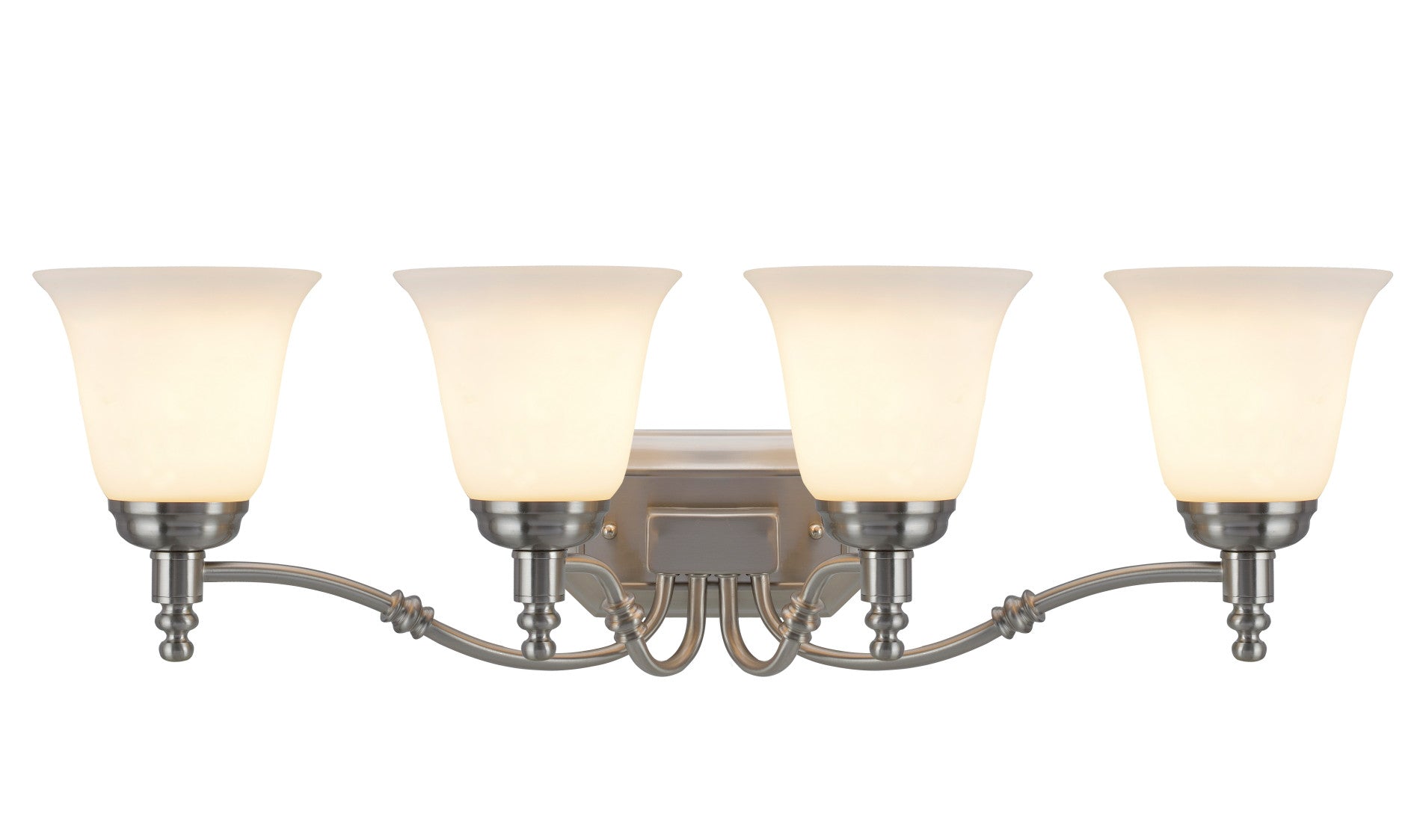 Aspen Creative 62023-3, Four-Light Metal Bathroom Vanity Wall Light