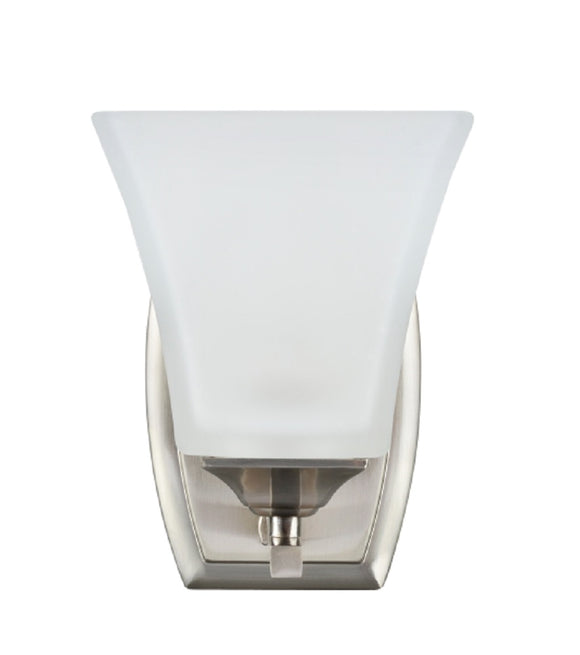 # 62052 One-Light Metal Bathroom Vanity Wall Light Fixture, 4 3/4