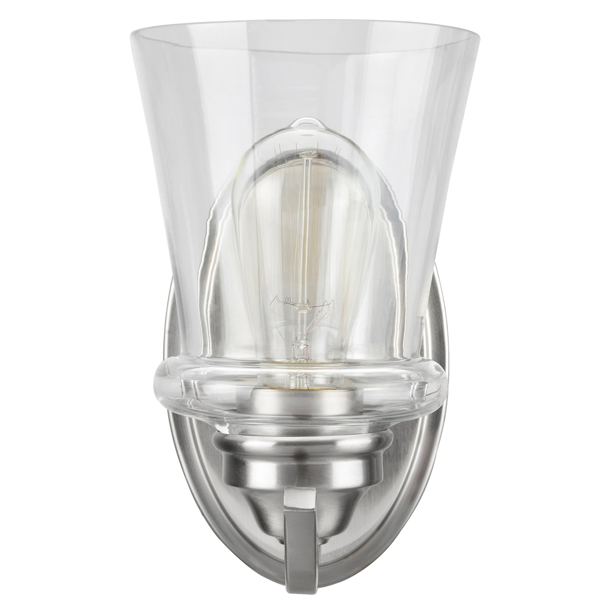 62167 Three-Light Metal Bathroom Vanity Wall Light Fixture, 19-1/4