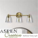 # 62119-1 One-Light Metal Bathroom Vanity Wall Light Fixture, 6" Wide, Transitional Design in Satin Nickel with Clear Glass Shade