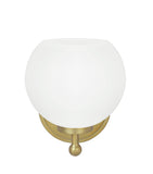 # 62222 One-Light Metal Bathroom Vanity Wall Light Fixture, 5-7/8" Wide, Transitional Design in Gold