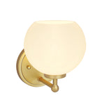 # 62222 One-Light Metal Bathroom Vanity Wall Light Fixture, 5-7/8" Wide, Transitional Design in Gold