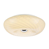 # 63001S LED Small Flush Mount Ceiling Light Fixture, Contemporary Design in Chrome Finish, Frosted Glass Diffuser, 12" Diameter