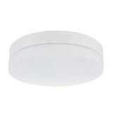 # 63002L-2 LED Large Flush Mount Ceiling Light Fixture, Contemporary Design in White Finish, Frosted Glass Diffuser, 11" Diameter
