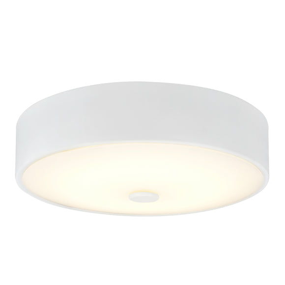 # 63004S-2 LED Small Flush Mount Ceiling Light Fixture, Contemporary Design in White Finish, Frosted Glass Diffuser, 11