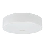 # 63004S-2 LED Small Flush Mount Ceiling Light Fixture, Contemporary Design in White Finish, Frosted Glass Diffuser, 11" Diameter