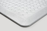 # 18003-22 Anti-Fatigue, Ergonomically Engineered, Non-Toxic, Non-Slip, Waterproof, All-Purpose PU Floor Mat, Tread Plate Pattern, 24" x 36" x .7" thickness, Silver Color (2 Pack)